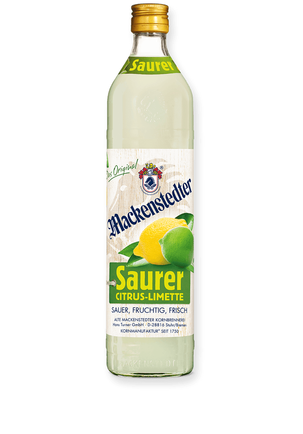 Mackenstedter Saurer Citrus-Limette 15 % Vol. 0,70L inkl. € 0,15 Pfand