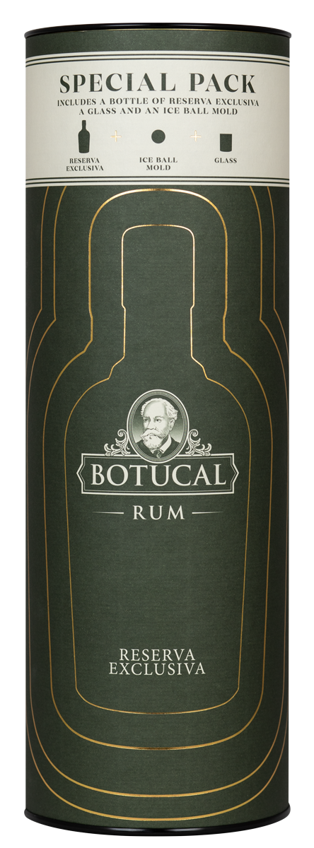 Botucal Reserva Exclusiva 40 % Vol. 0,70l in GP mit Glas und Eiswürfelform