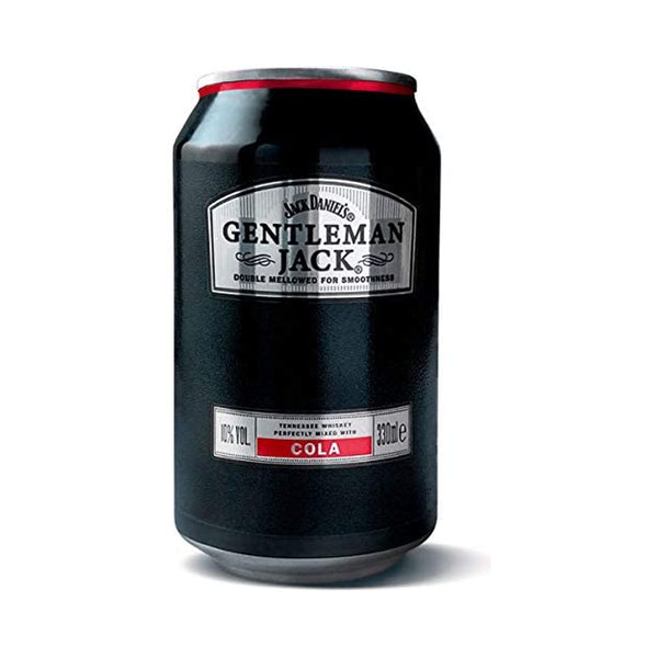 Gentleman Jack & Cola Dosen 10 % Vol. 12/0,33l DPG Einweg inkl. € 3,00 Pfand