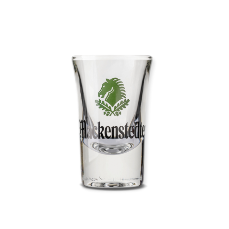6 x Mackenstedter Stamper Glas - mit Eichstrich 2cl -
