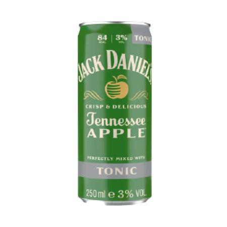 JACK DANIELS Apple & Tonic 3 % Vol. 12/0,25l Einweg inkl. Pfand € 3,00